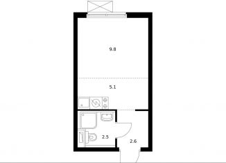 Продаю квартиру студию, 20 м2, Москва, район Южное Бутово