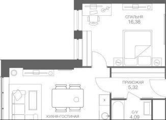 Продаю 2-комнатную квартиру, 46.8 м2, Москва, станция Шелепиха, Шелепихинский тупик