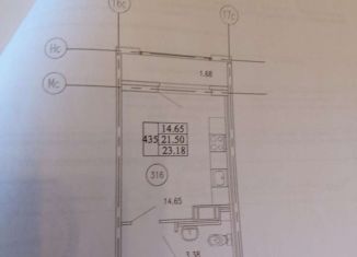 Квартира на продажу студия, 23.2 м2, Кудрово, проспект Строителей, 16, ЖК Геометрия