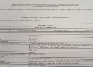 Продажа земельного участка, 6 сот., село Калиновка
