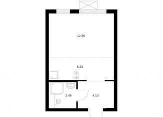 Продаю квартиру студию, 25.3 м2, деревня Новое Девяткино, ЖК Заречный Парк, жилой комплекс Заречный Парк, 7.2