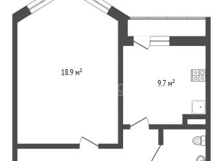 1-комнатная квартира на продажу, 42.3 м2, поселение Десёновское, Буковая аллея, 14, ЖК Андерсен