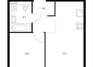 Сдается в аренду 1-комнатная квартира, 36 м2, Люберцы, улица 8 Марта, 12к1, ЖК Люберцы Парк