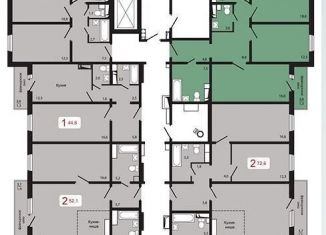 Продаю трехкомнатную квартиру, 86.3 м2, Красноярск, Свердловский район, жилой комплекс КБС. Берег, 1