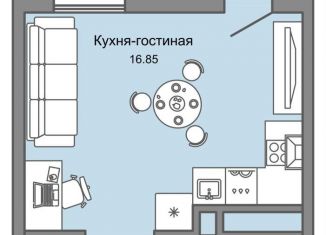 Квартира на продажу студия, 27 м2, Ульяновская область, улица Генерала Кашубы, 4