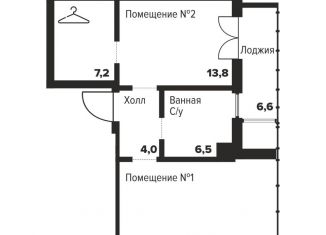 Продается 1-ком. квартира, 52.5 м2, Челябинск, Центральный район, улица Труда, 157А