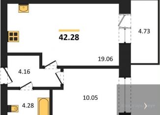 Продажа 1-ком. квартиры, 42.3 м2, Богучар