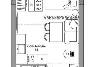 Продаю квартиру студию, 30 м2, Пермь, Подгорная улица, 109, Дзержинский район