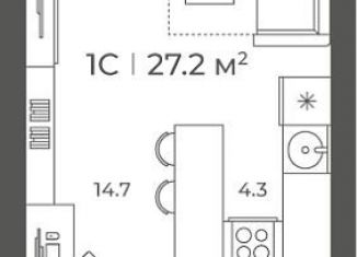 Продаю квартиру студию, 27.2 м2, Новосибирск, Советский район