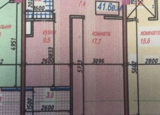 Продается квартира свободная планировка, 41.6 м2, Нальчик, улица 2-й Таманской Дивизии, 61, район Дубки