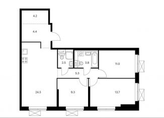 Продается 3-комнатная квартира, 78.7 м2, Москва, метро Ховрино