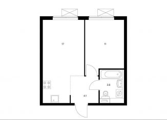 Продается однокомнатная квартира, 35.7 м2, Москва, метро Яхромская