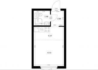 Продажа квартиры студии, 20 м2, Москва, район Чертаново Южное, жилой комплекс Ютаново, 5