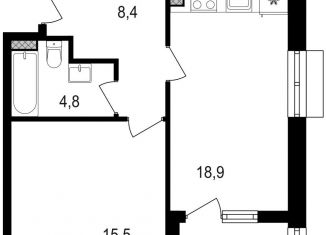 Продам 1-комнатную квартиру, 49.1 м2, Москва, Головинский район, Михалковская улица, 48с8