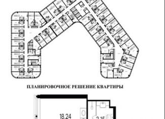 Продажа квартиры студии, 21.4 м2, Санкт-Петербург, Заневский проспект, 65А, Заневский проспект