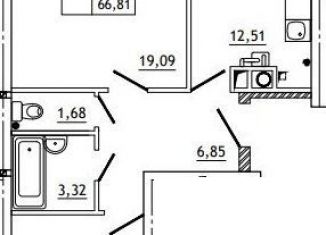 Продаю 2-ком. квартиру, 66.7 м2, деревня Алтуховка, Олимпийская улица, 9