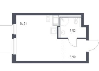 Продам квартиру студию, 22.3 м2, Виллозское городское поселение