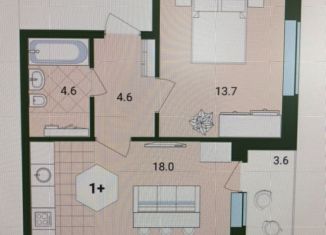 Однокомнатная квартира на продажу, 40 м2, Тюмень, Тальниковая улица, 9, ЖК Дебют