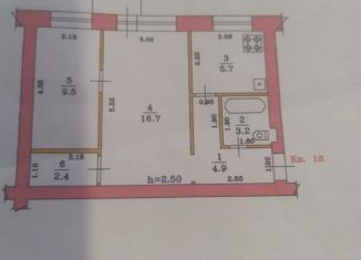 Продажа 2-комнатной квартиры, 42.2 м2, Выкса, улица Красные Зори, 13