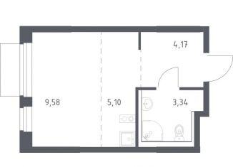 Продаю квартиру студию, 22.2 м2, деревня Мисайлово, Молодёжный бульвар