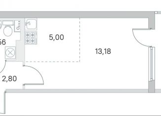 Продам квартиру студию, 26.1 м2, посёлок Стрельна, ЖК Любоград