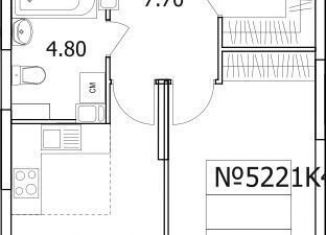 Продажа 1-комнатной квартиры, 45.3 м2, Люберцы, Солнечная улица, 2, ЖК Облака 2.0