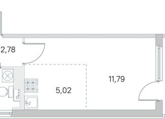 Продам квартиру студию, 24.6 м2, посёлок Стрельна, ЖК Любоград