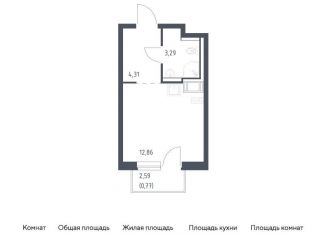 Продам квартиру студию, 21.2 м2, Виллозское городское поселение