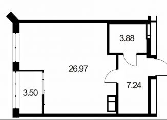 Продам 1-комнатную квартиру, 42 м2, Ростов-на-Дону, Ленинский район, Береговая улица, 6