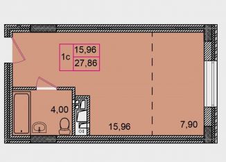 Продажа квартиры студии, 27.8 м2, Курск, улица Халтурина, 6