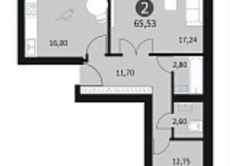 Продаю двухкомнатную квартиру, 65.5 м2, Смоленск, ЖК Загорье, Ипподромный проезд, 34