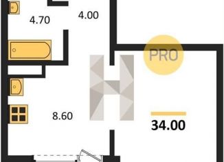 Продаю 1-комнатную квартиру, 34 м2, Новосибирск, Ленинский район