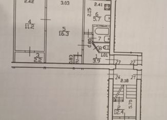 Продается 2-ком. квартира, 42.9 м2, Санкт-Петербург, улица Красуцкого, 2, муниципальный округ Измайловское