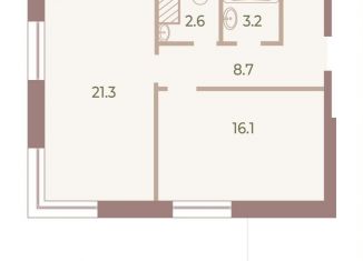 Продам 1-комнатную квартиру, 51.9 м2, Санкт-Петербург, метро Крестовский остров