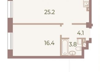 Продам 1-комнатную квартиру, 49.5 м2, Санкт-Петербург, метро Крестовский остров, Петровский проспект, 9В