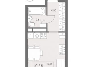 Продаю квартиру студию, 23.8 м2, Санкт-Петербург, метро Елизаровская