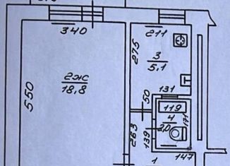 Продажа однокомнатной квартиры, 33 м2, Калининград, улица Куприна, 22, Ленинградский район