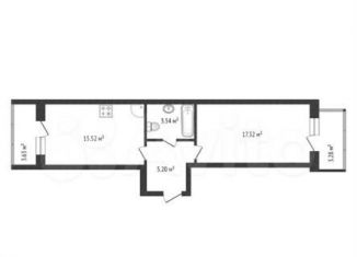 1-комнатная квартира на продажу, 44.4 м2, Темрюк, Дальняя улица, 30