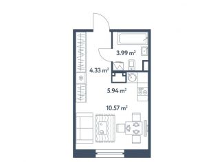 Продается квартира студия, 24.8 м2, Москва, жилой комплекс Светлый Мир Станция Л, к8, метро Братиславская