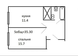 Сдаю 1-комнатную квартиру, 35.3 м2, поселение Московский, Родниковая улица, 30к3, ЖК Румянцево-Парк