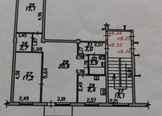 Продаю трехкомнатную квартиру, 59.2 м2, Краснодар, улица 2-я Пятилетка, 4/1, улица 2-я Пятилетка