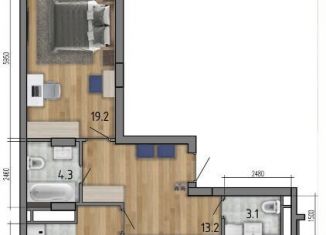 3-комнатная квартира на продажу, 80.8 м2, Воронеж, ЖК Микрорайон Боровое, улица Фёдора Тютчева, 93/4