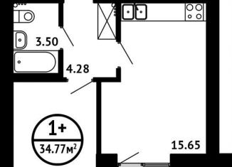 Продаю 1-ком. квартиру, 34.8 м2, Уфа, ЖК Цветы Башкирии