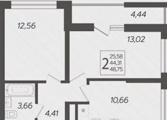 Продам 2-ком. квартиру, 48 м2, Сочи, ЖК Кислород