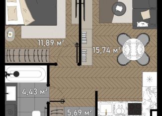 Продаю 1-комнатную квартиру, 37.8 м2, Москва, станция Хорошёво