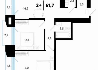 Продажа 2-ком. квартиры, 61.8 м2, Тюменская область, улица Судостроителей, 56