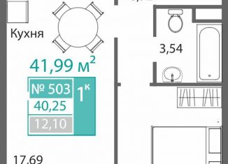 Продажа однокомнатной квартиры, 42 м2, Симферополь, Киевский район